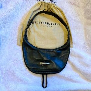 Burberry London Toggle Horn Black Leather Bag ~ Very Rare ~ EUC 🎄🎄Sale
